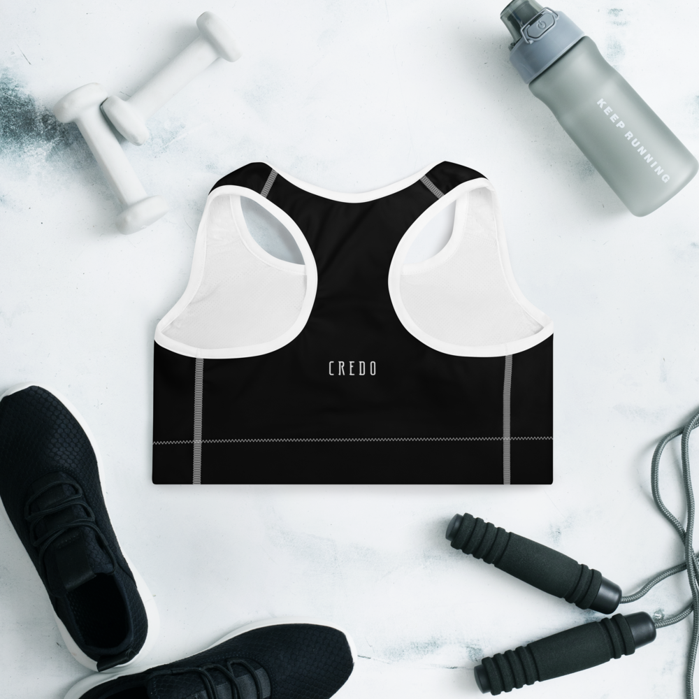 Padded Sports Bra Black